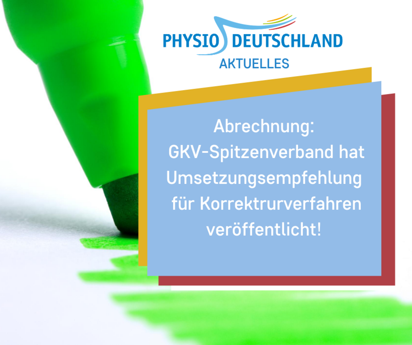 Kachel Umsetzungsempfehlung Korrekturverfahren